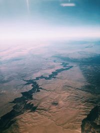 Aerial view of landscape against sky