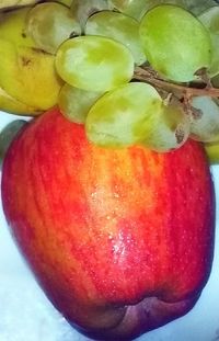 Close-up of apples in water