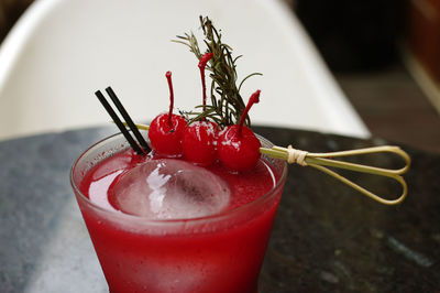 Close-up of red fruit