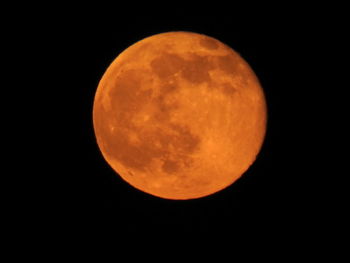 Low angle view of moon in sky