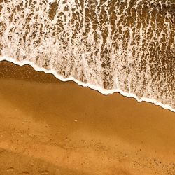 View of waves on beach