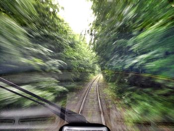 Train on railroad track