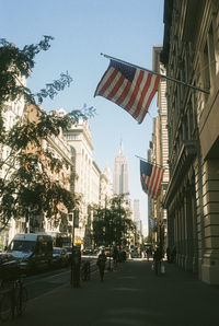 People on street in city