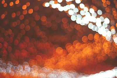 Full frame shot of defocused light