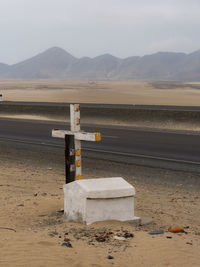 Scenic view of desert against sky