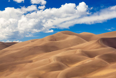 Scenic view of desert against sky