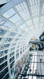 High angle view of city street