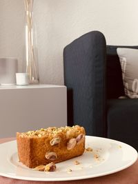 Close-up of cake on table