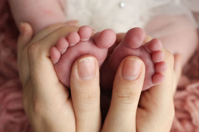 Cropped image of baby