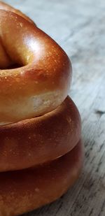 Close-up of bread on table