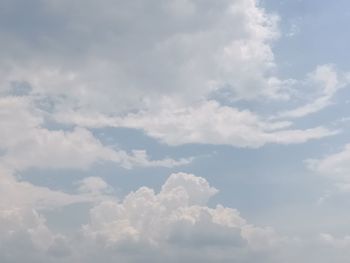 Low angle view of clouds in sky