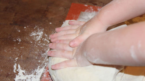 Close-up of baby hand