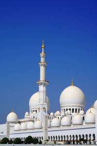 View on domes and minaret of grand mosque