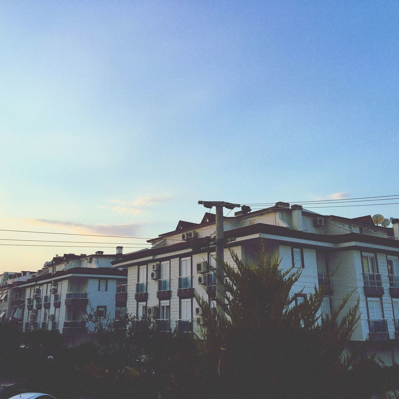 built structure, sky, no people, architecture, clear sky, day, building exterior, outdoors, city, tree