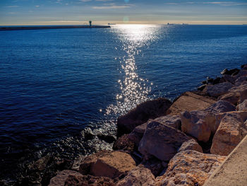 Scenic view of sea against sky