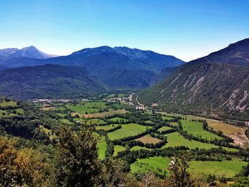 Scenic view of mountains