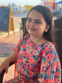 Portrait of smiling girl