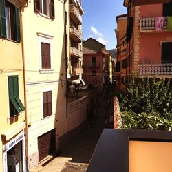 Street amidst buildings in town