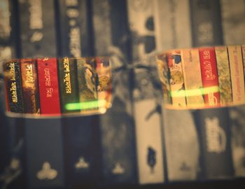 Close-up of text on wall