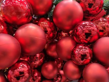 Full frame shot of christmas decorations