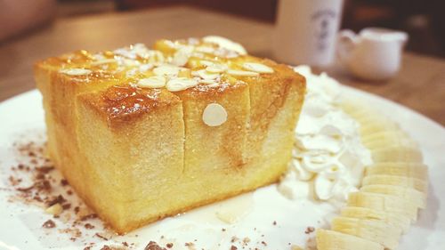 Close-up of cake on plate