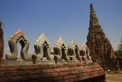 Panoramic view of temple building against sky