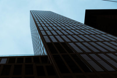 Low angle view of modern building against sky