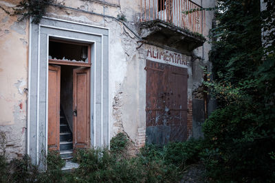 Exterior of old building