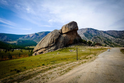 Scenic view of landscape against sky