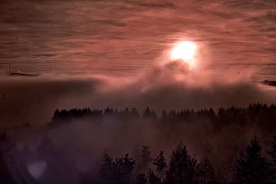 Scenic view of sky at sunset