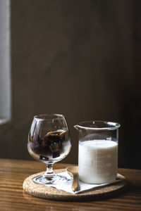 Close-up of drink on table