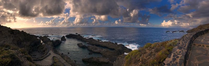 Panoramic view of sea against sky