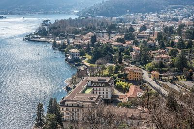 High angle view of cityscape