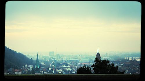 Aerial view of city