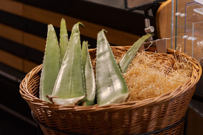 Close-up of vegetables in basket