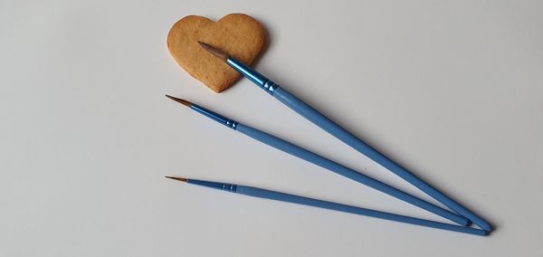 High angle view of pencil on table