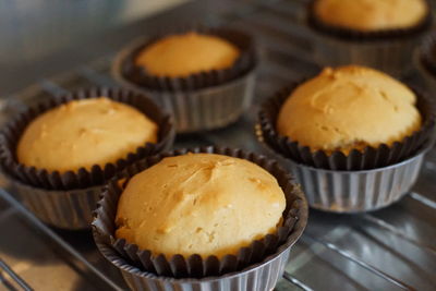 Close-up of cupcakes