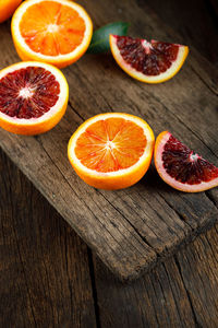 Orange fruits on table