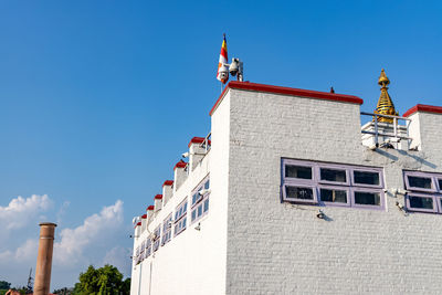 Low angle view of building against sky