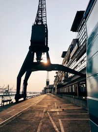 Low angle view of bridge against sky