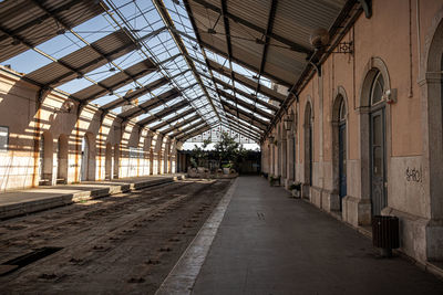 Interior of abandoned building