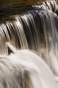 Close-up of waterfall