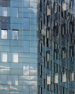 Full frame shot of glass building