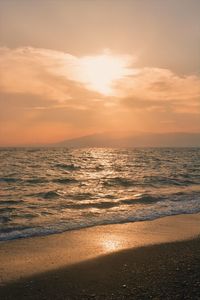 Dramatic sky over sea