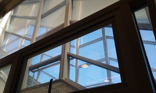 Low angle view of window
