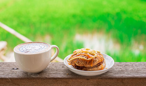 Close-up of coffee on table