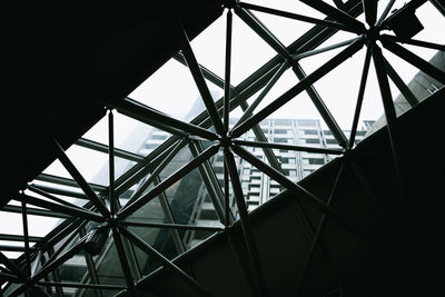 Low angle view of skylight