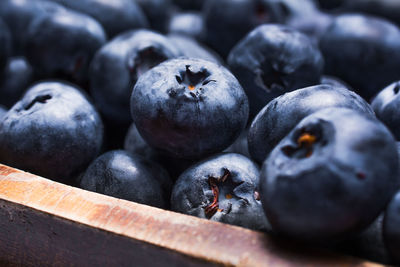 Full frame shot of blueberries