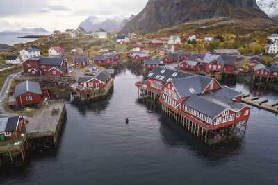 Surroundings of the norwegian village of "a"