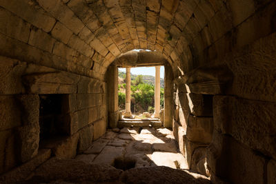 Corridor of old building